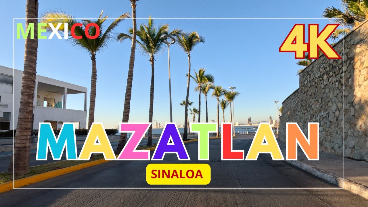 MAZATLAN, Sinaloa en 4k | Manejando por el malecón | Luis de Maza