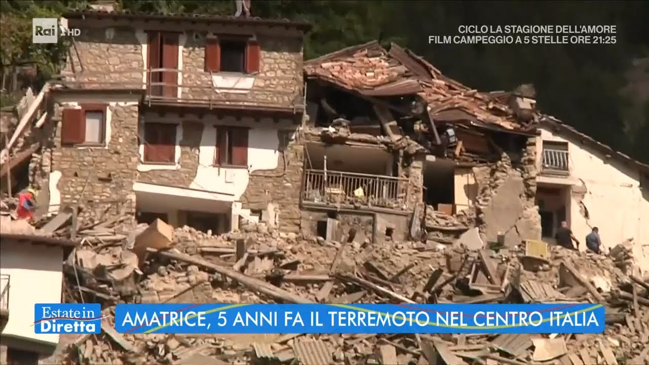 Amatrice, 5 anni fa il terremoto nel centro Italia - Estate in Diretta 24/08/2021