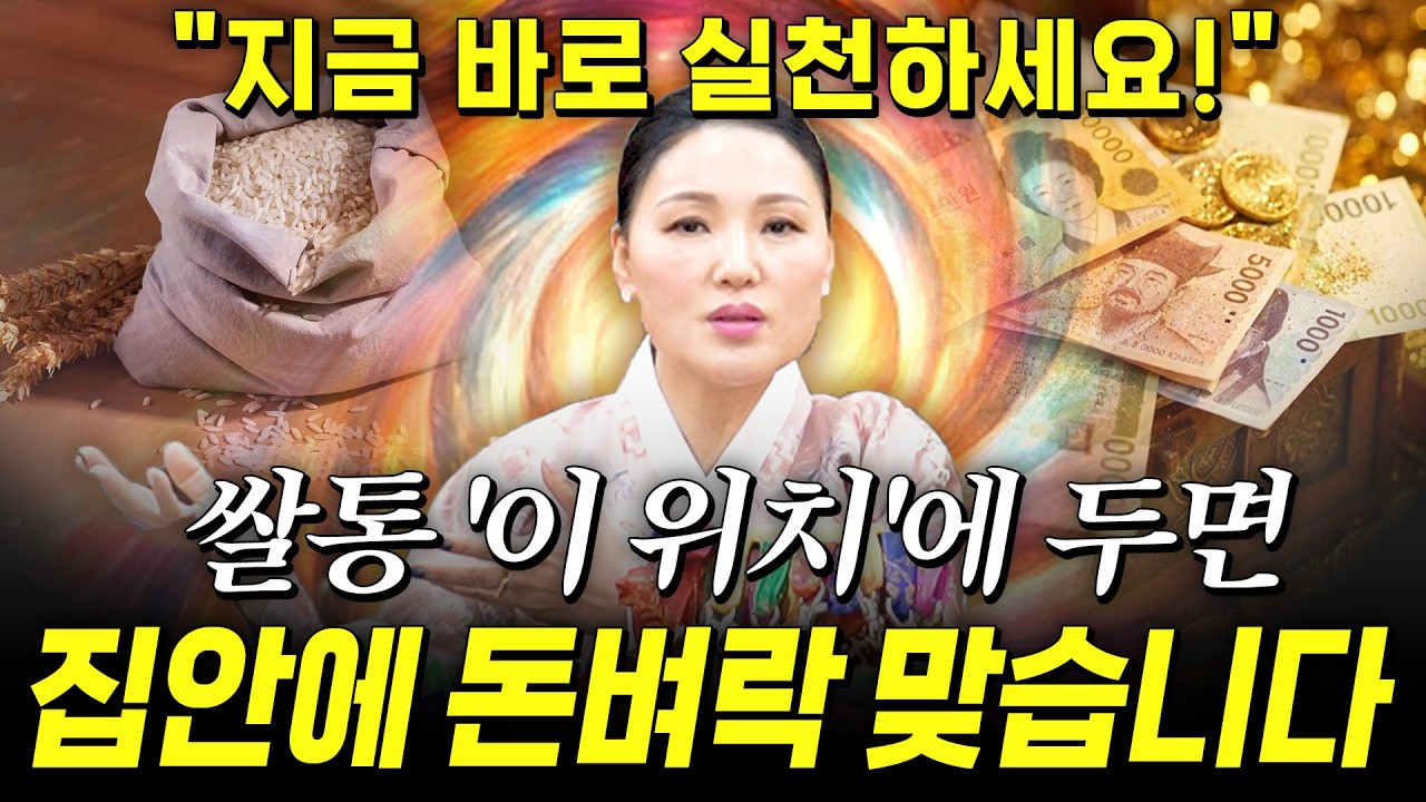 2026년 병오년 이곳에 쌀통을 두면 초대박납니다!! 수백억 돈벼락 맞고 인생 역전하는 쌀통 비방법 공개합니다!