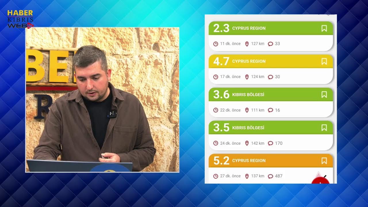 SON DAKİKA! KIBRIS'TA DEPREM