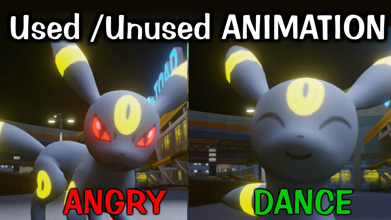 All Umbreon animation from Pokemon Main Game