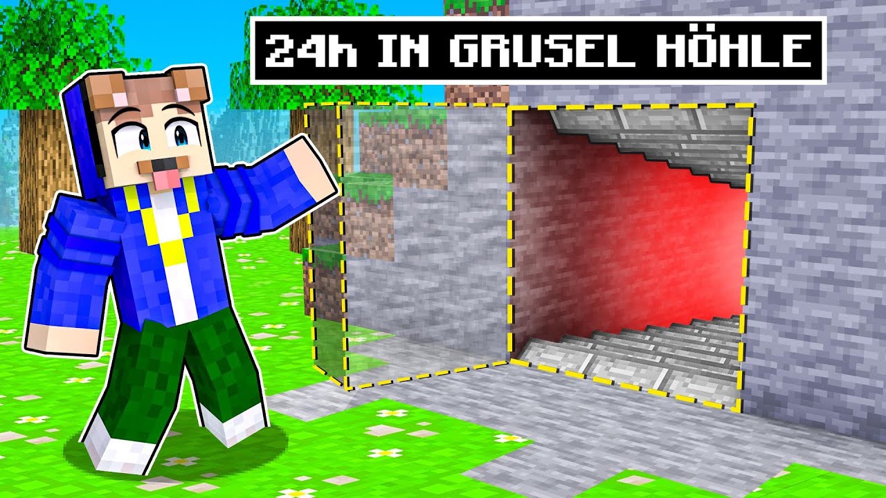 24h IN GRUSEL HÖHLE LEBEN!