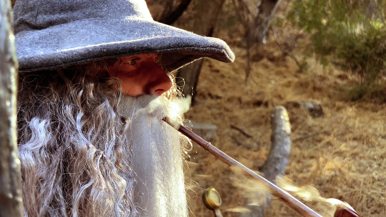 Gandalf The Grey - Smoking Pipe Weed