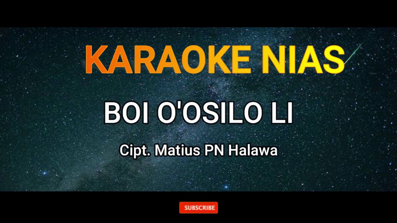 KARAOKE NIAS TERBARU | BÕI 'Õ OSILÕLI - Full lirik berjalan, HD