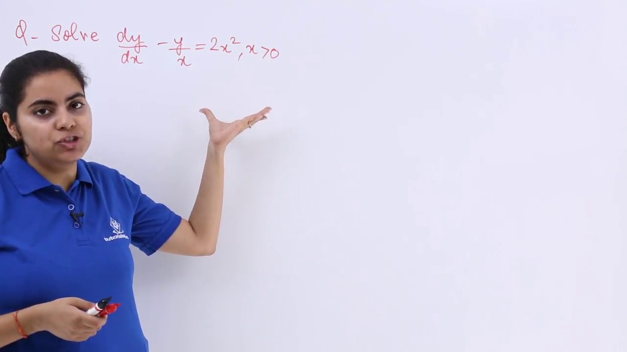 Class 12th – Linear Differential Equations Form 1 Problem Example-1 | Tutorials Point