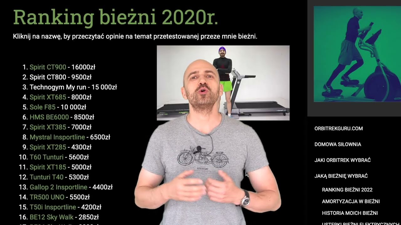 M&oacute;j ranking bieżni elektrycznych
