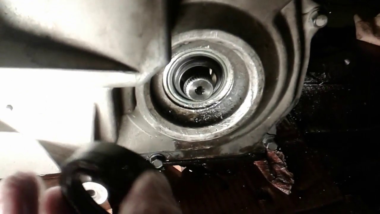 How to Replace CV Output/axle seal driver passenger side 2008 saturn vue 4T45-E Transmission