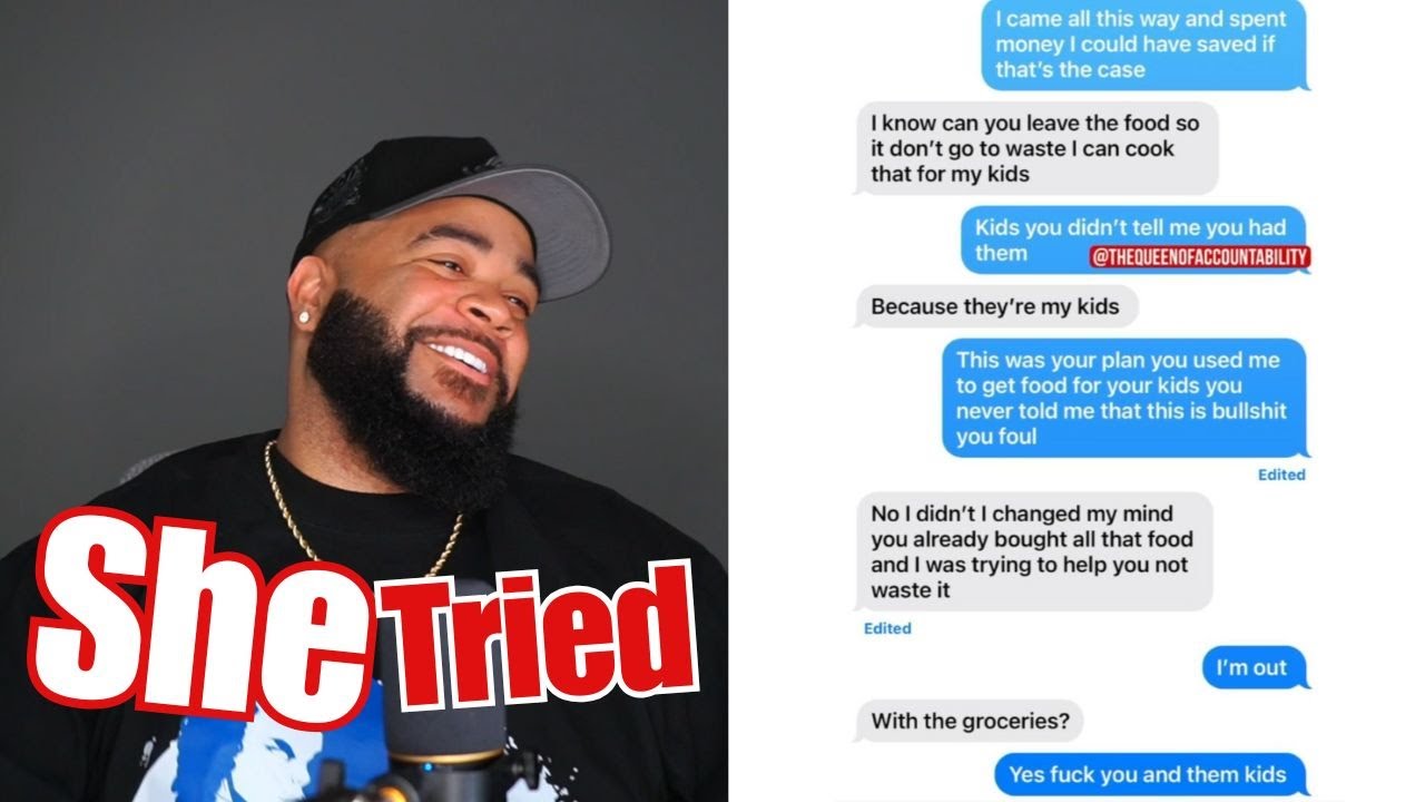 Text Receipt - She TRICKED Him into Buying Her KIDS Food...