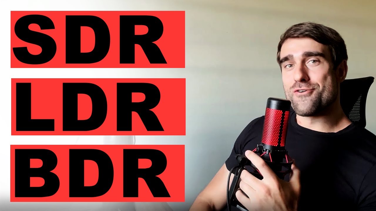 o que é SDR, LDR e BDR e o que cada um faz de maneira objetiva?
