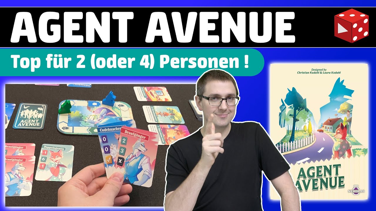 Klein aber fein! Agent Avenue - Top Spiel 2 Personen (mit gelungener Team Variante)