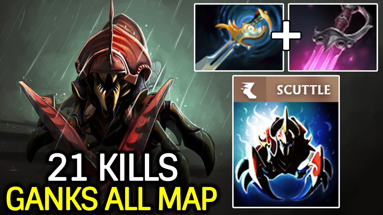 Nyx Assassin Ganks All Map – Khanda + Echo Sabre One-Hit Combo Dota 2