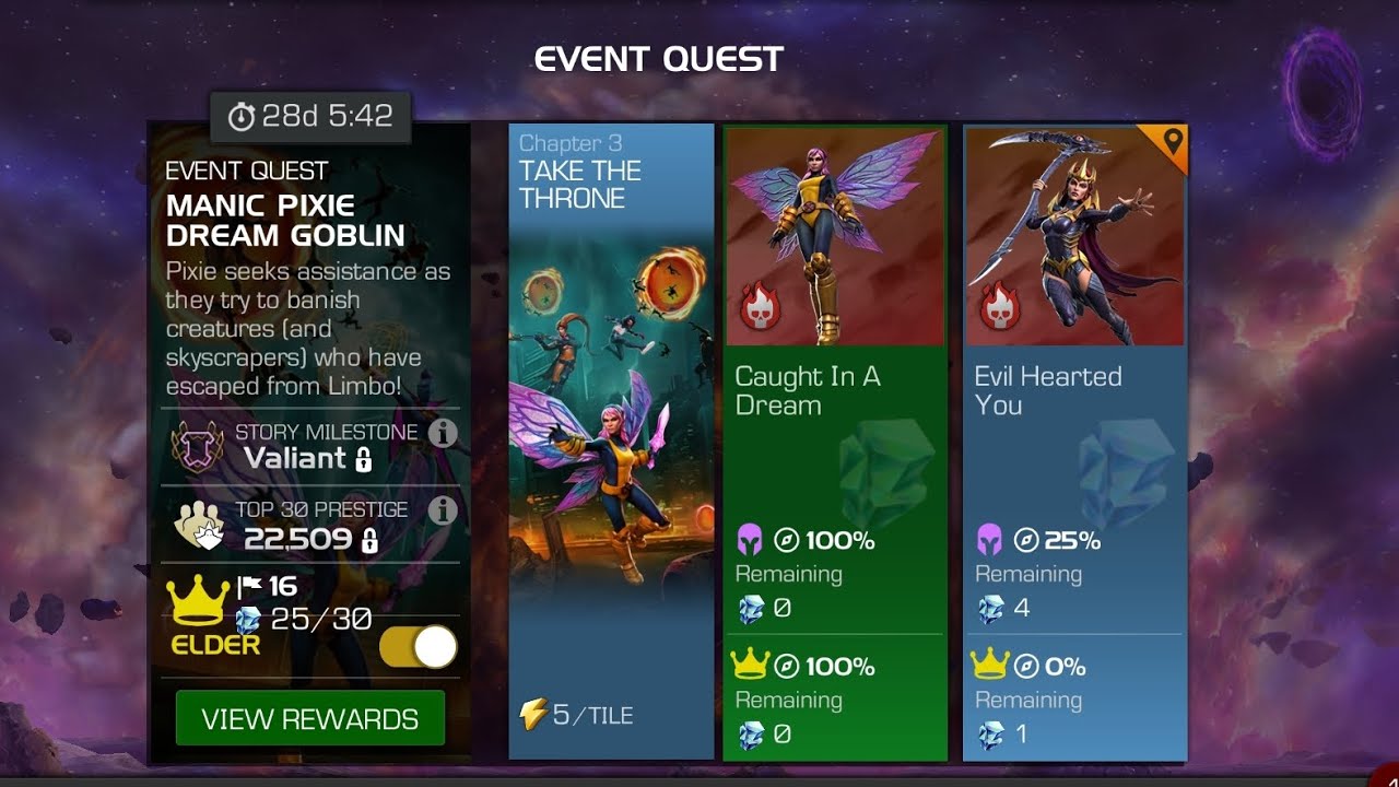 Marvel Contest of Champions- March EQ- Elder Difficulty Quest 6