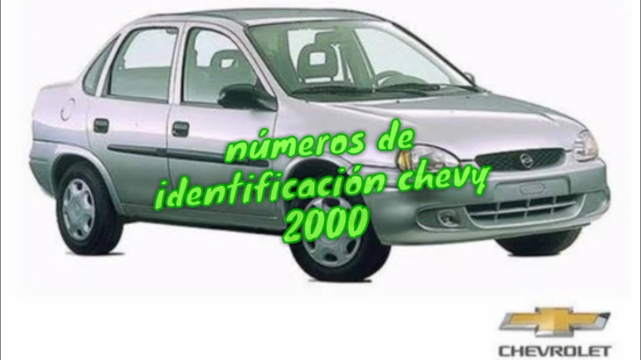 donde estan  los números de identificación serie chasis vin motor y caja Chevrolet Chevy Monza 2000