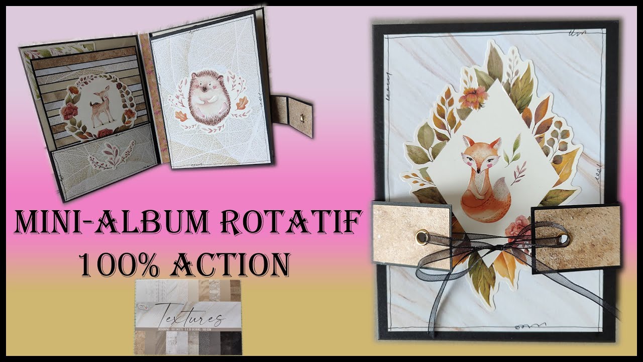 Tuto mini album rotatif 100% action.