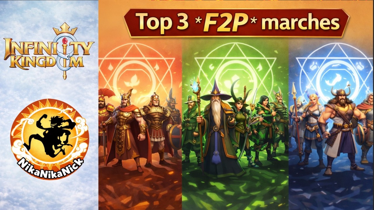 Infinity Kingdom Top 3 F2P Marches | Early to Late Game