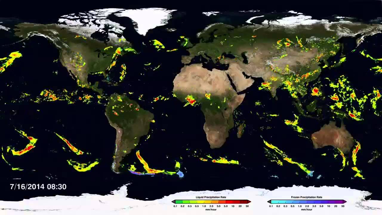 Global Rainfall and Snowfall Map