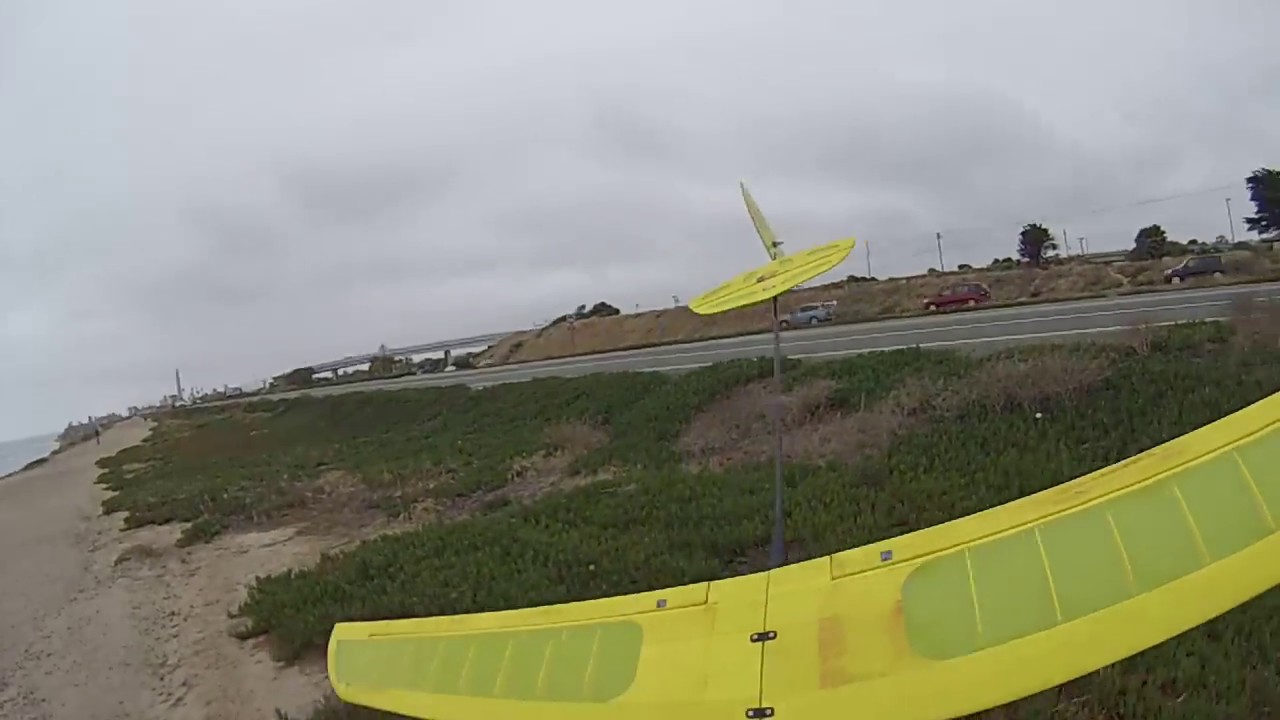 Hobbyking Apollo 1550 DLG F3K - Slope Soaring @ Dave's Beach, Carlsbad, Ca