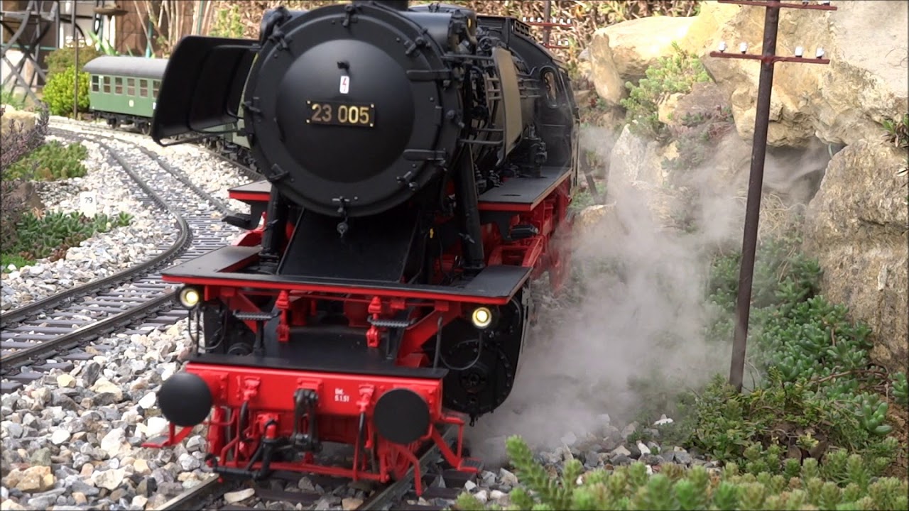 Spur 1 Kleines Dampfloktreffen auf der Gartenbahn BR 23, BR 50, BR 91