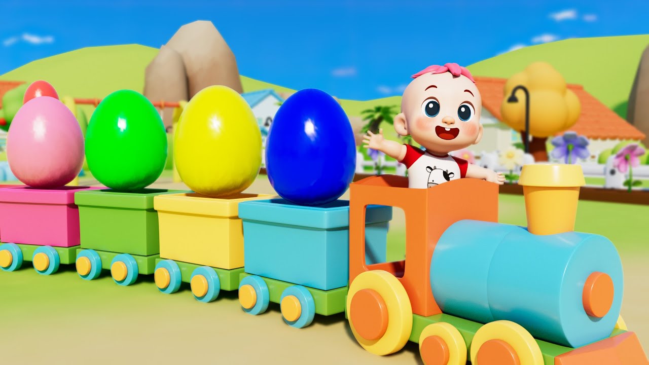 Huevos Sorpresa de Colores | Aprende los Colores | Tiny Trio Canciones Infantiles