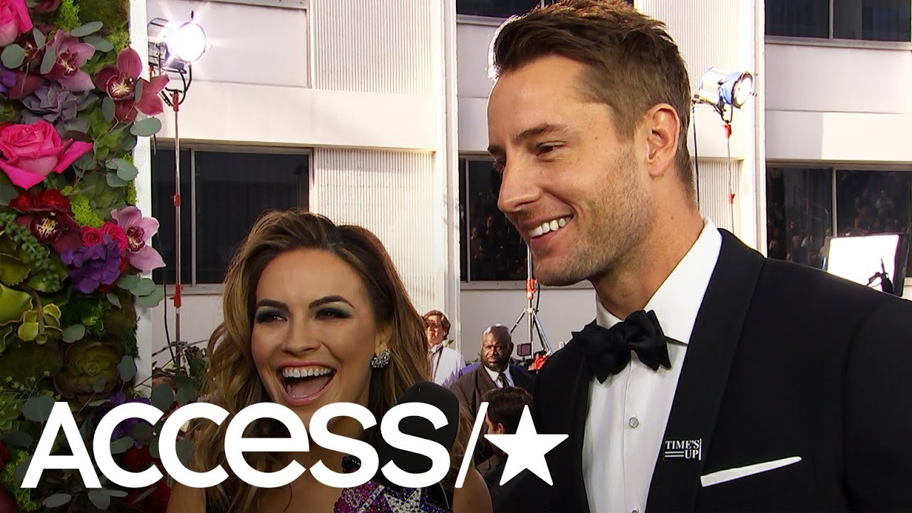 Justin Hartley & Chrishell Stause Gush About Walking The Globes' Carpet As Newlyweds | Access