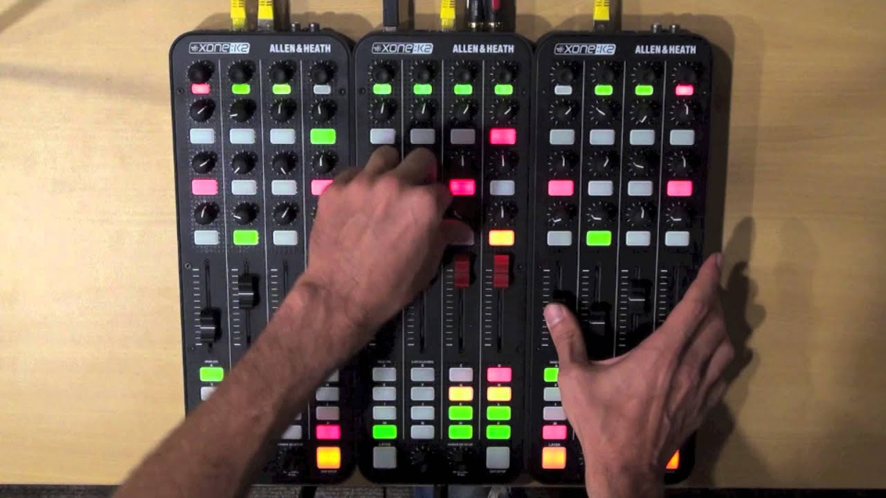 3 Allen & Heath Xone K2 4 Decks Internal Mix Traktor Mapping