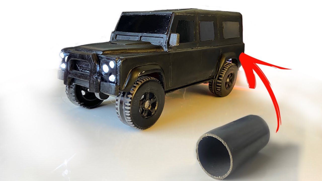 How to make a Land Rover Defender 110 puma from pvc pipes#diy