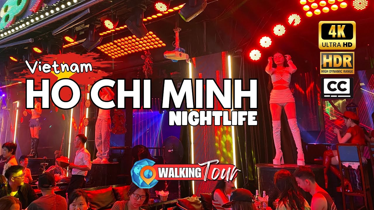 Saigon Nightlife, Vietnam 🇻🇳 Bui Vien Street & City Lights | 4K Walking Tour