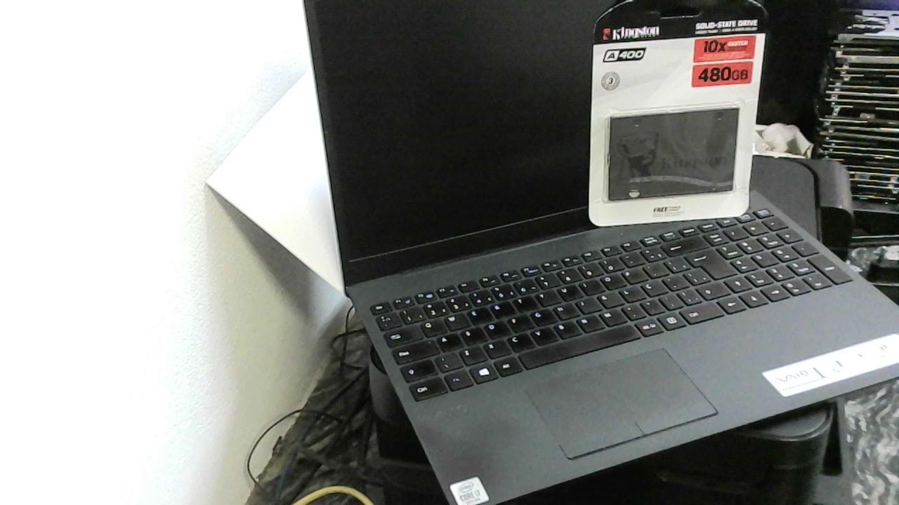 Instalação de SSD e formatação de Notebook Vaio VJFE52FF11X