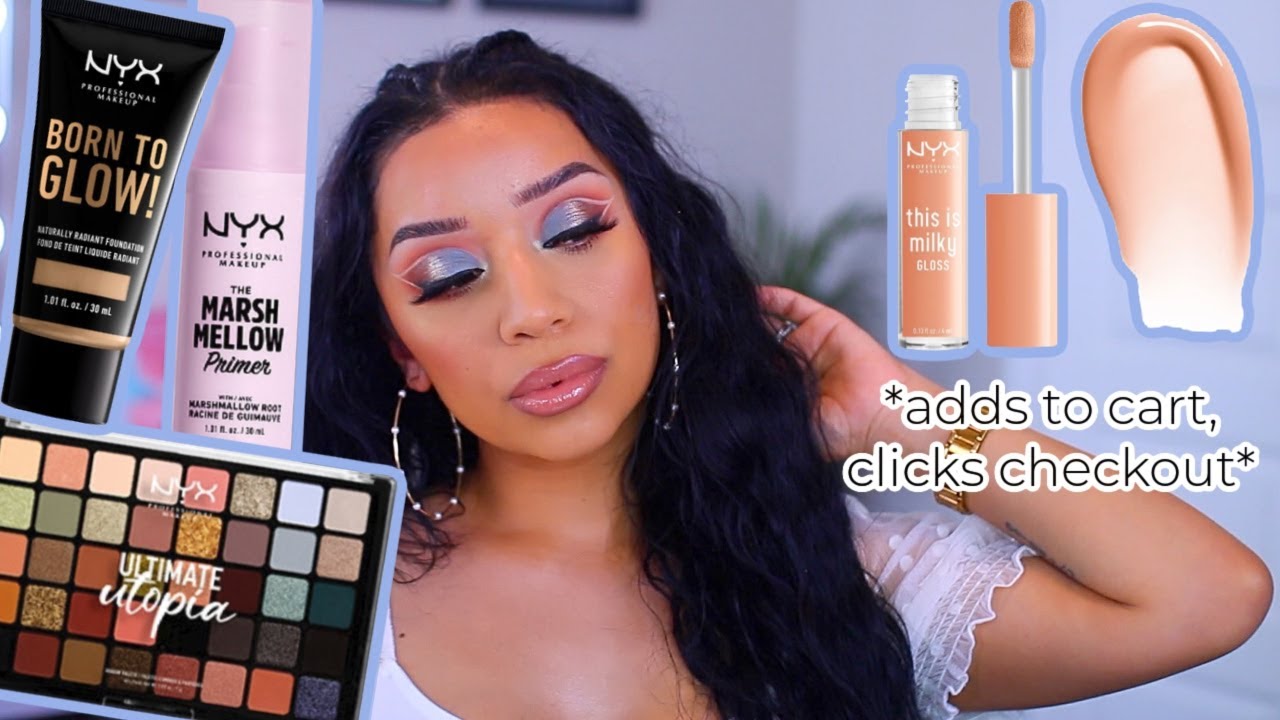 FULL FACE USING ONLY NYX MAKEUP | AFFORDABLE ONE BRAND  TUTORIAL