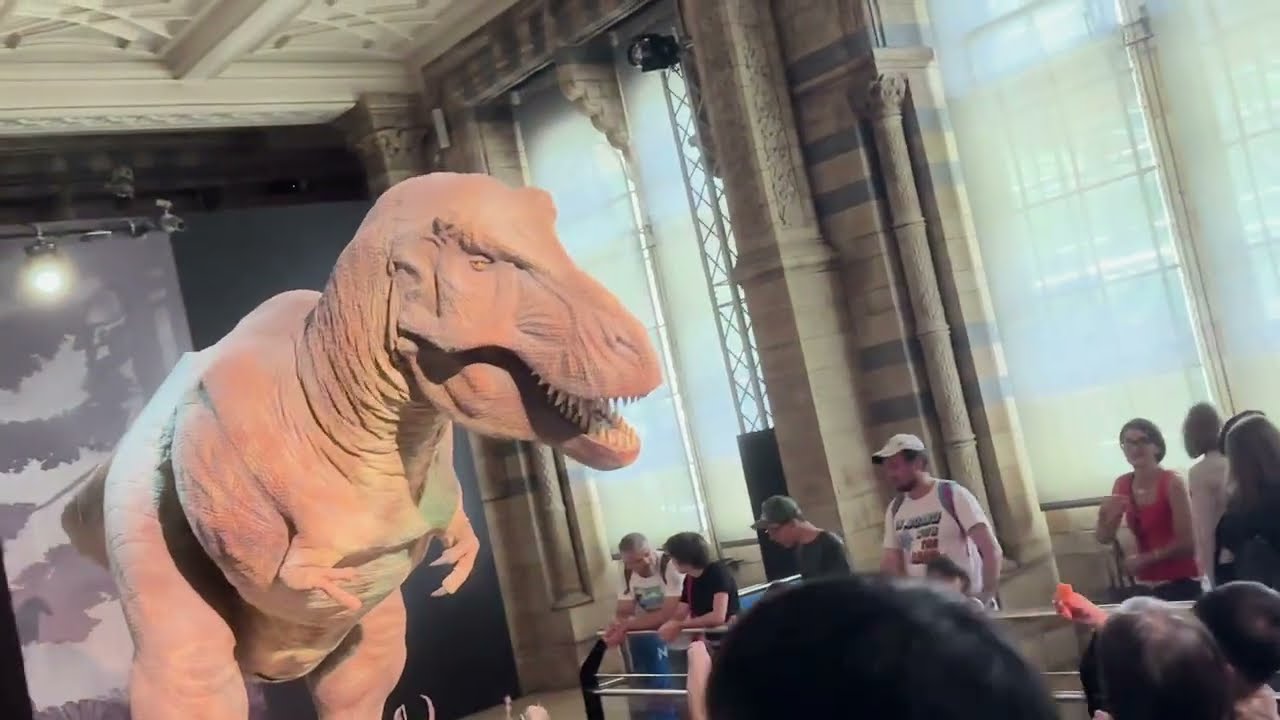 Visiting the Natural History Museum, London, England