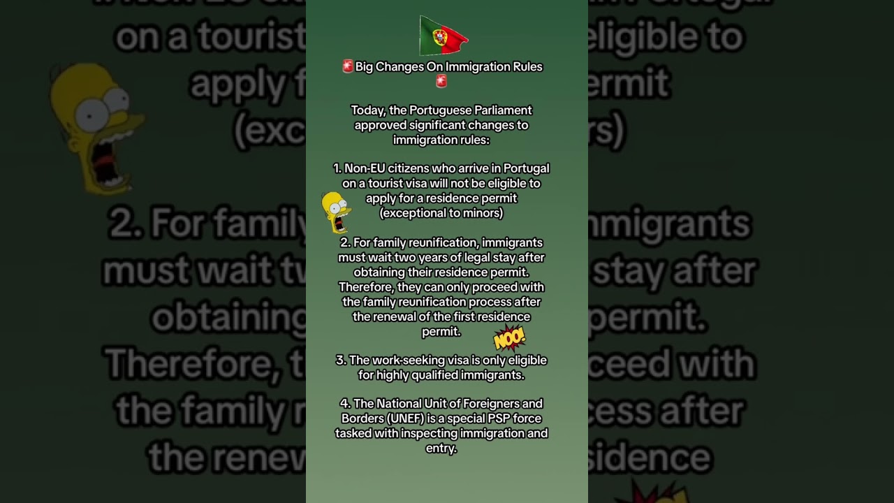 🚫 No More Easy Residency in Portugal? New Immigration Law Explained! 🇵🇹