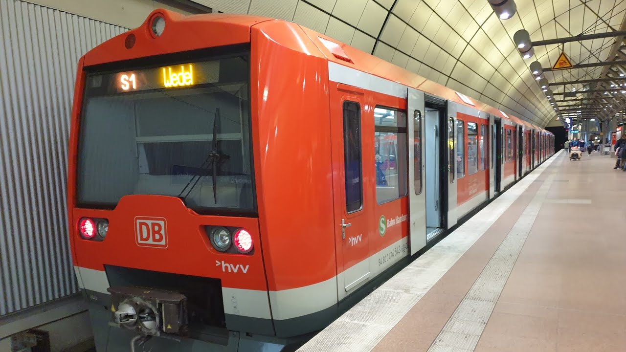 S-Bahn Hamburg|Mitfahrt im ET474 auf der S1 von Wandsbeker Chaussee bis Hamburg Airport (Flughafen)