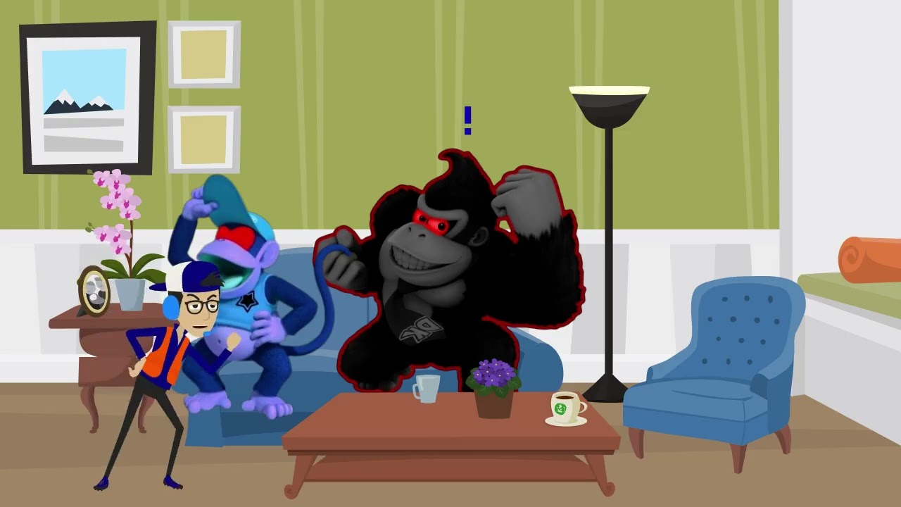 Dark Donkey Kong and Dark Diddy Kong steals 