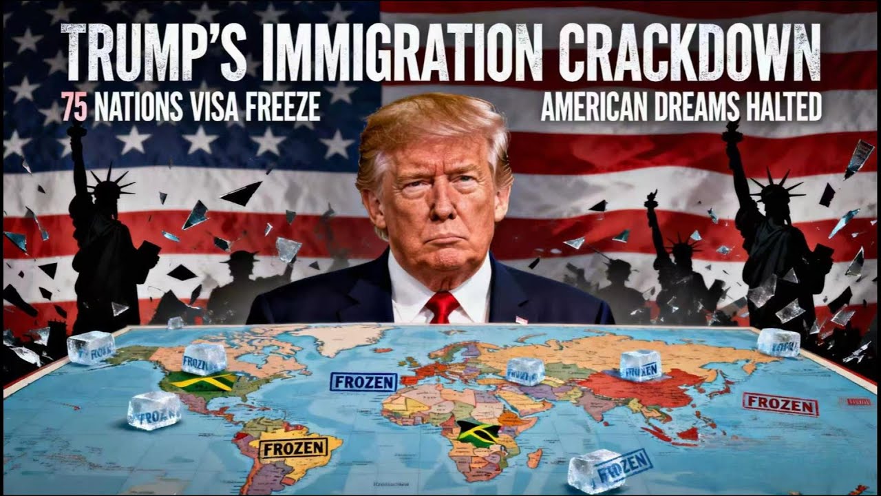 2026 New US Immigration Policy: Visas for 75 countries, including Jamaica, indefinitely suspended.
