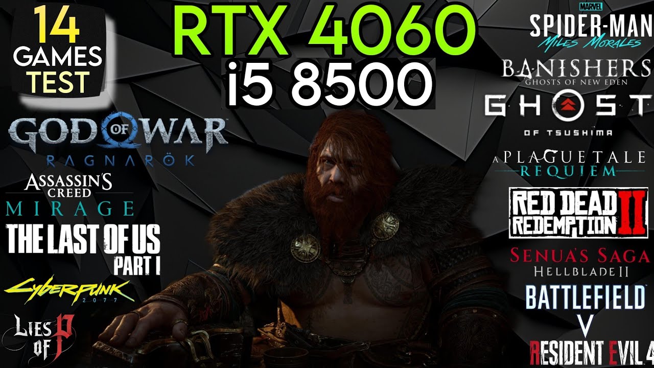 RTX 4060 + I5 8500 и 16 ГБ ОЗУ &mdash; тест в 14 играх в 2024 году!