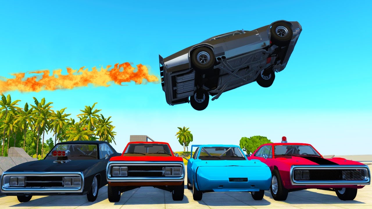 ROCKET POWERED '69 CHARGER! - BeamNG Drive Bruckell Caldera Car Pack