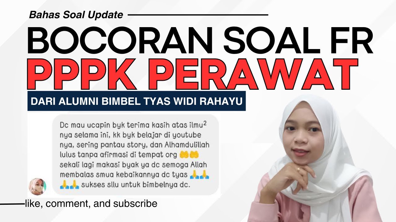 Part 64 BOCORAN ASLI SOAL PPPK PERAWAT KOMPETENSI TEKNIS SESUAI FR TERHOTS DARI ALUMNI PESERTA
