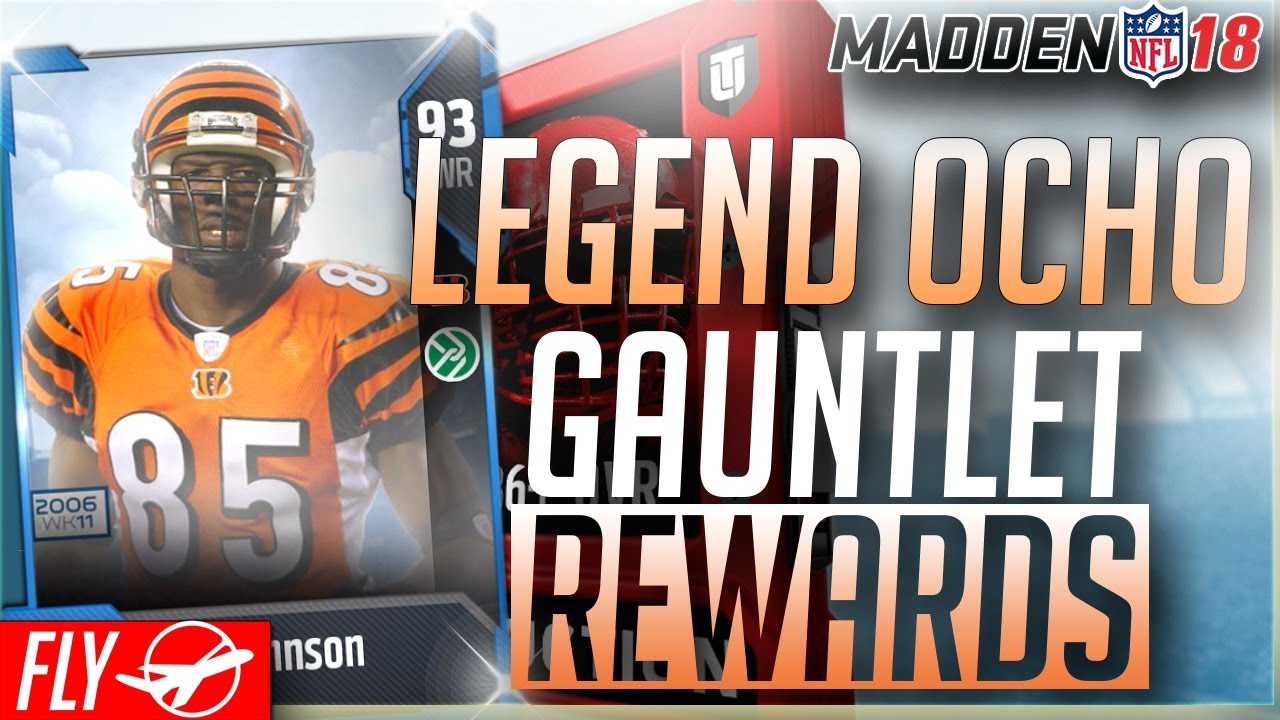 NEW LEGEND CHAD JOHNSON! 87 OVR GAUNTLET REWARD PULL! MUT 18 PACK OPENING | Madden 18 Ultimate Team