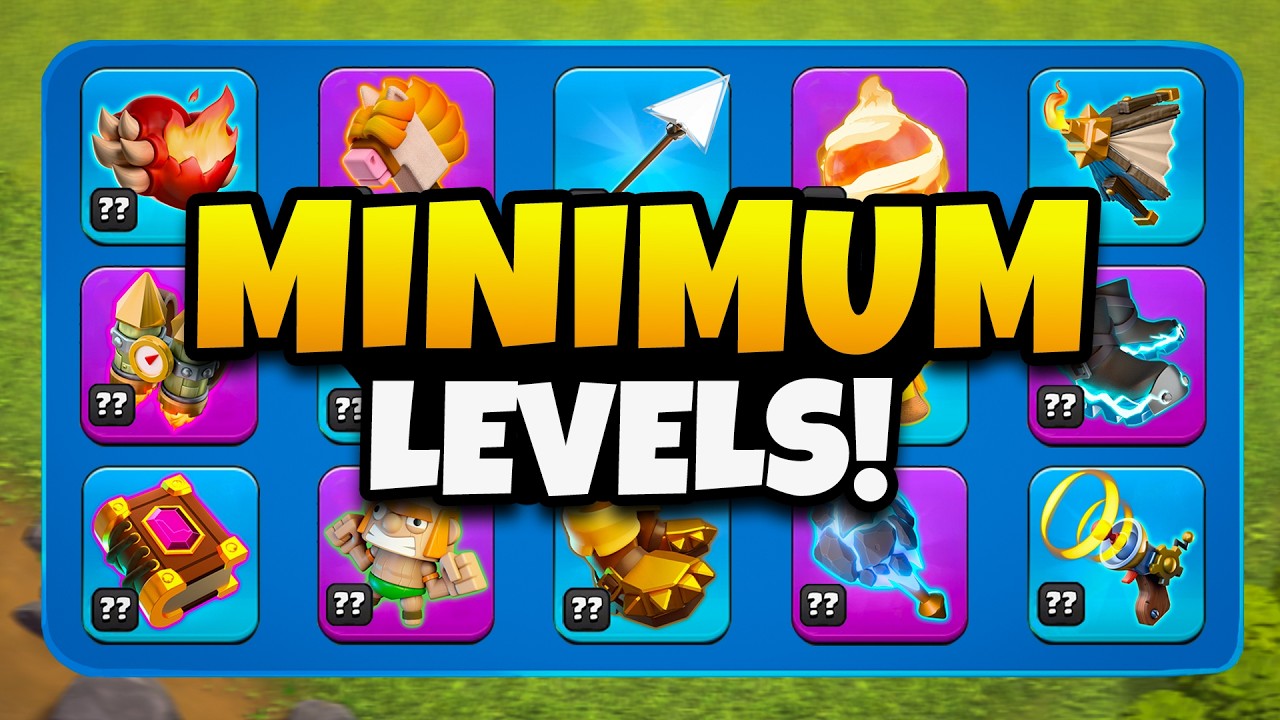 The MINIMUM Level for EVERY Equipment NO ONE TELLS YOU!