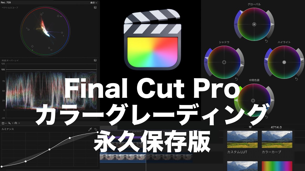 永久保存版！Final Cut Proでカラーグレーディングする方法