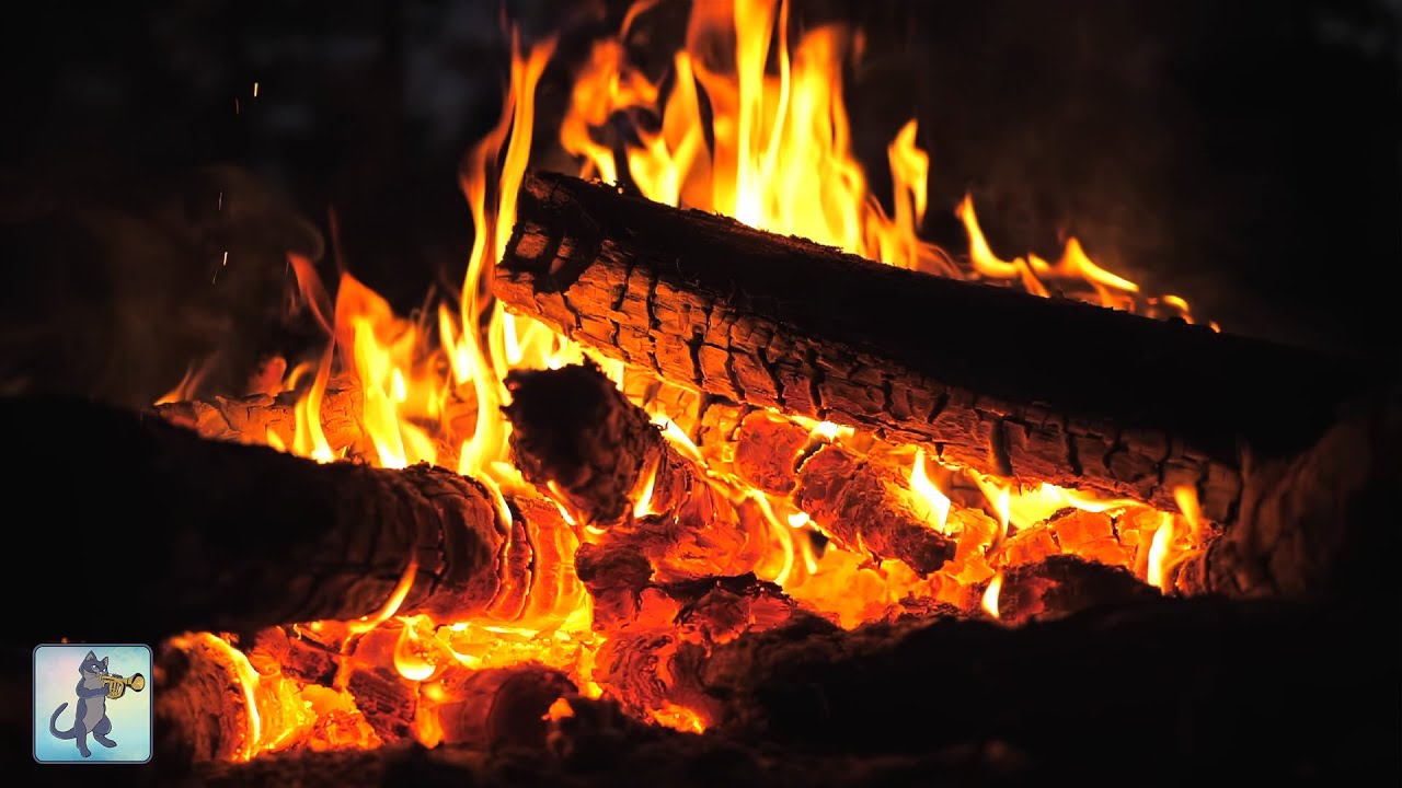 12 Hours of Crackling Fire Sounds 🔥 Burning Fireplace (Slowed) for Sleep, Study & Relaxation.