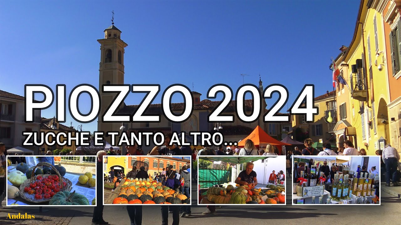 Piozzo Sagra della zucca e passeggiata nel suo centro storico. Piemonte - Cuneo