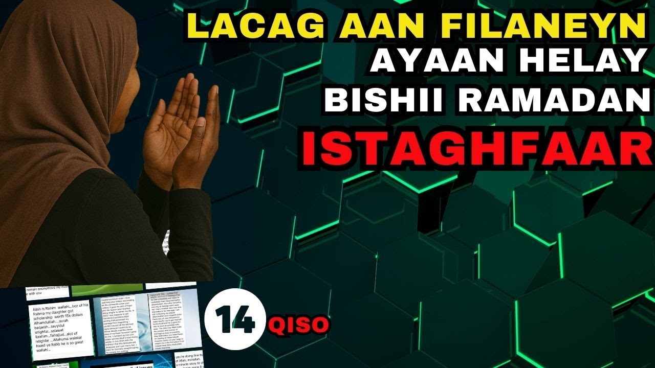 Lacag 1000 dollar dhaafsan ayaa dhabteyda ku soo dhacday, arrimahaan ayaan sameeyey