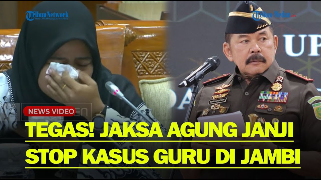 RIUH TEPUK TANGAN Kala Jaksa Agung Janji Hentikan Kasus Guru Jadi Tersangka usai Cukur Rambut Siswa
