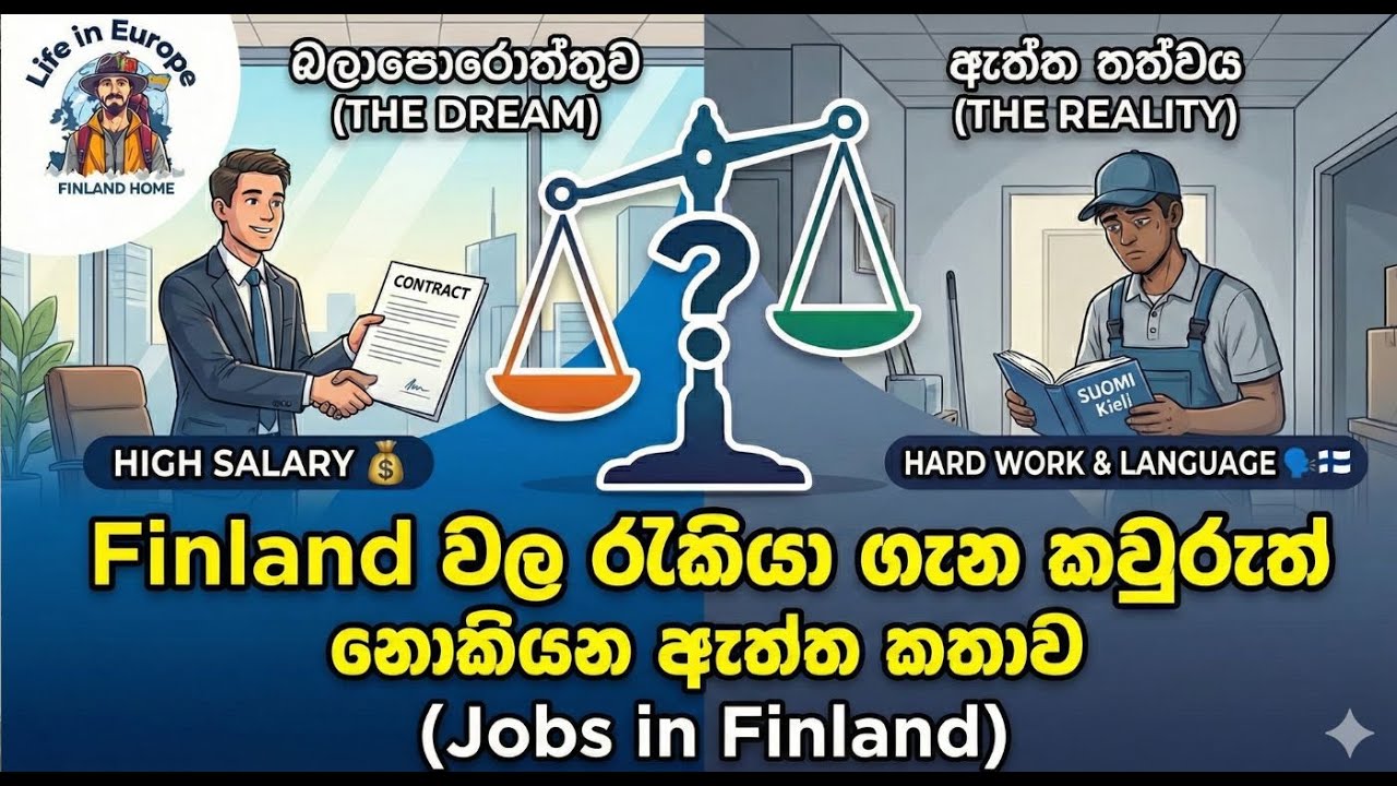 ෆින්ලන්තයේ රැකියා ගැන කවුරුත් නොකියන ඇත්ත කතාව (Jobs in Finland - The Untold Truth)