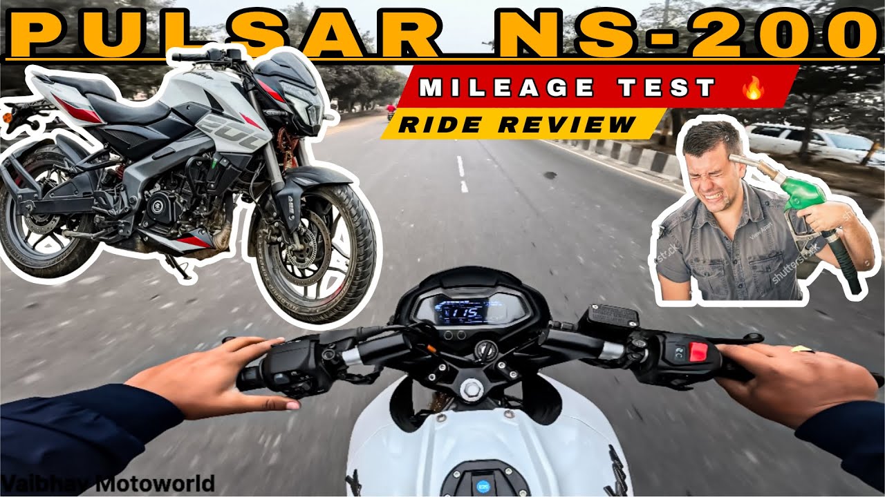 Bajaj Pulsar NS 200 || Ride Review & Mileage Test || 50 KMPL🤯 || VAIBHAV MOTOWORLD 