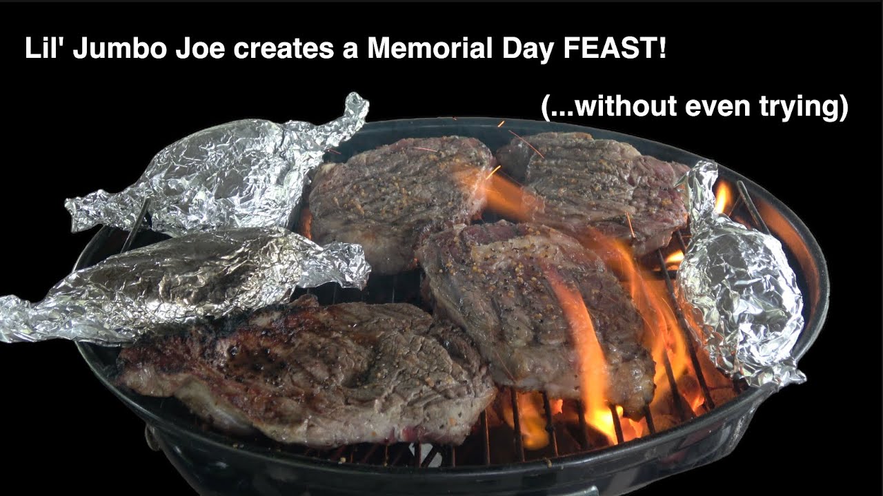 Memorial day with the amazing Weber Jumbo Joe!