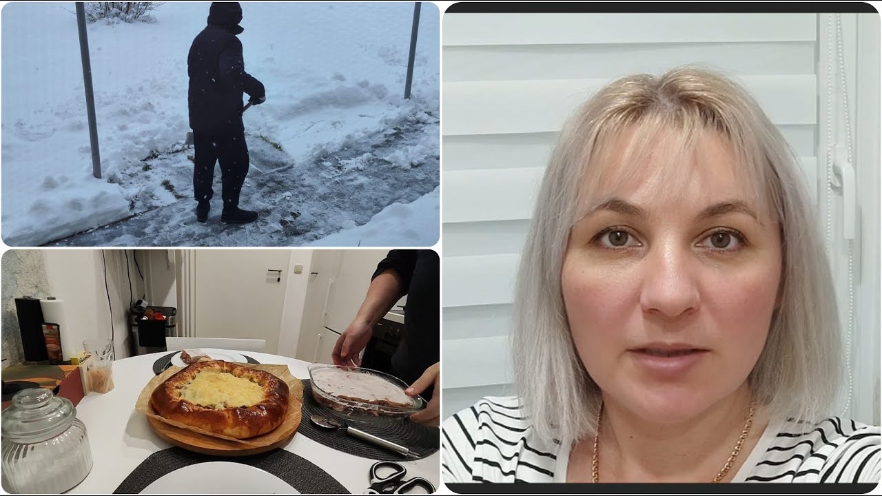 Завалило снегом😁❄️🌨️ Холодец из тушёнки 😋 Пицца по-турецки 🍕Каких блогеров смотрю Влог 26.01.2026