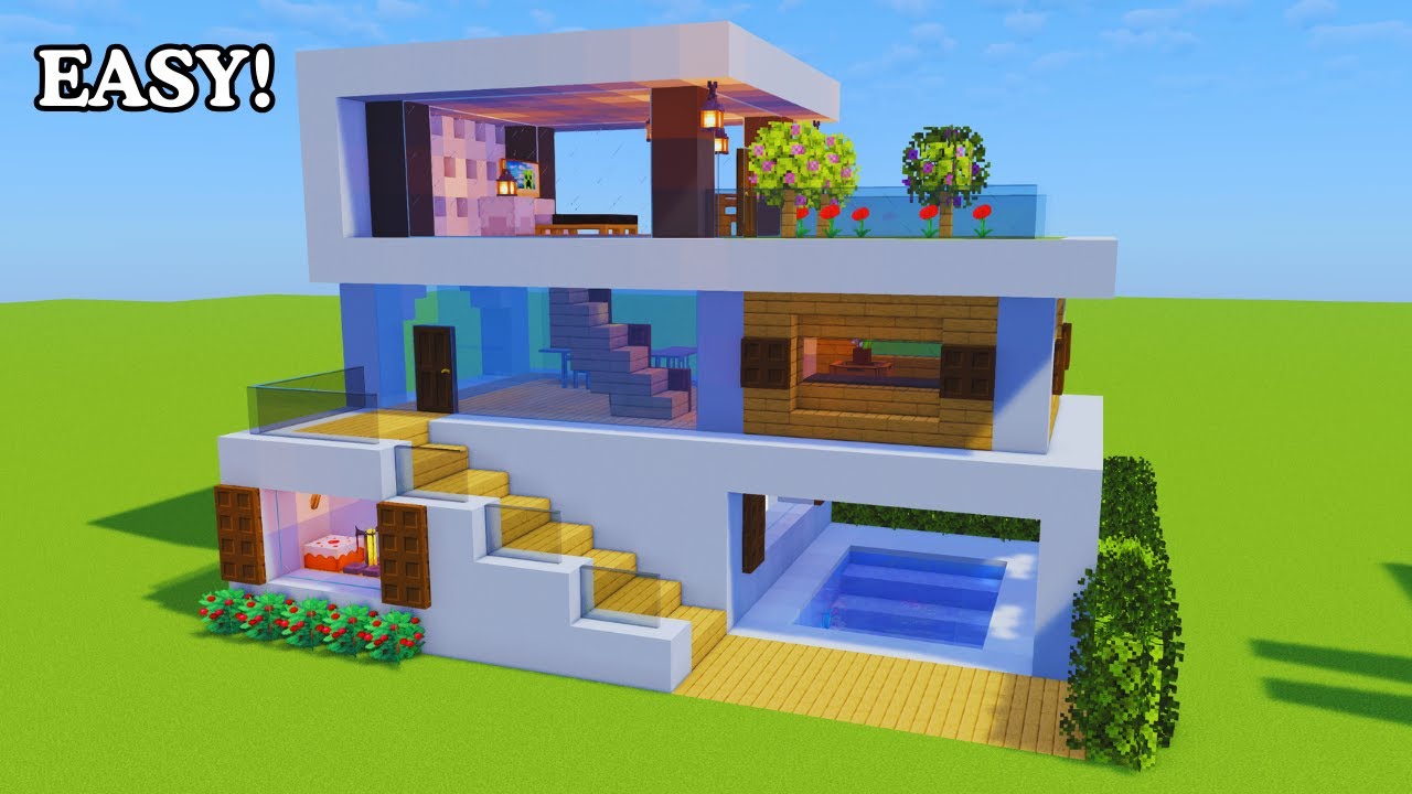 Minecraft Ultimate Modern House Tutorial 🏠|