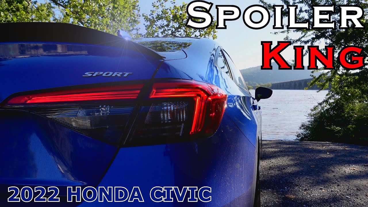 Spoiler Install on the 11th Gen 2022 Honda Civic Sport, Spoiler King for the win!